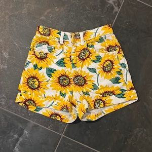 American Apparel sunflower hot shorts